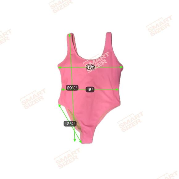 New COTTON-ON Body Scoop Back One-Piece Cheeky Swimsuit Malibu Pink Crinkle XL - Picture 13 of 14